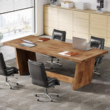 Tribesigns 12FT Conference Table, Modern Meeting Seminar Table for 12-14 Person