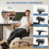 DUMOS Big and Tall Office Desk Chair with Lumbar Support, 500lbs Heavy Duty Mesh Ergonomic Computer Chair