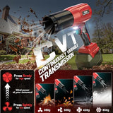 800,000 RPM Leaf Blower Compatible with Milwaukee 18V: Ecarke Cordless Dust Blower, Electric Turbo Jet Blower Handheld Battery Powered with Brushless Motor for Patio Garden Lawn (No Battery)