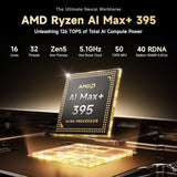 NIMO 16" Linux AI Laptop, AMD Ryzen Max+ 395 128GB LPDDR5x 2TB SSD