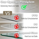 Office Chair Mat for Carpet or Hardwood Floor 42" x 42" Clear Chair Mats for a Smooth Glide and Easy Roll On/Off