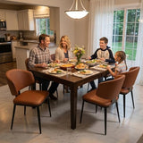 Dining Chairs Set of 6, Faux Leather Kitchen & Dining Chairs