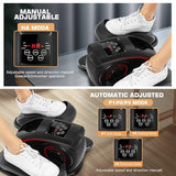 ANCHEER Under Desk Elliptical Machine, Electric Seated Pedal Exerciser, Mini Elliptical Machines, LCD Display Monitor, Portable Quiet Elliptical Machine, Leg Exerciser for Home (Dark Black)