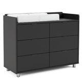 MAMAZING Keeva Pro 6-Drawer Baby Dresser with Changing Table, Easy Assembly