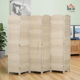 HOMCOM Room Divider, 6 Ft 6 Panel Folding Privacy Screen