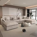 WJShome Cloud Couch Modular Sectional Sofa for Living Room, Down Filled 160" U Shaped Couch with Ottoman