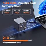 TobenONE 16-in-1 Laptop Docking Station Triple 4K Monitor with 150W Power Supply, 3 HDMI, 2.5Gbps Ethernet