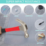 Office Chair Mat for Low Pile Carpet with Lip, Heavy Duty Floor Mats PVC Carpet Protector for Home Office