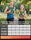 BAGAIL Adjustable Weighted Vest for Women 4-10lb, Comfortable U-Neck Rucking Vest with 6 Removable Weights, Storage Pocket and Reflective Strips for Walking
