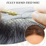 KKU 5x6 Lace Front Human Hair Wig，small cap size，Hand-Tied Craft