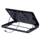 Fan Laptop Cooling Pad USB Powered Notebook Cooler Stand Black