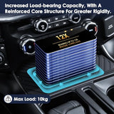 【2025 Upgraded Version】Center Console Compartment Cover for Ford F150 Accessories 2021-2024 2025/Lightning XLT PRO 2022-2025.【One-Piece Molding, No Adhesive Peeling + Optimized Size for Better Fit.】