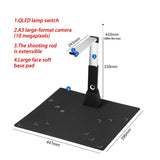 QERTYHJK Book Scanner Portable A3 A4 Document with OCR for Windows Convert to PDF Searchable