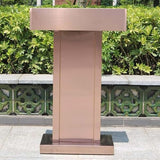Lajeri Stainless Steel Podium, Stand Up Lectern, Indoor/Outdoor Weatherproof