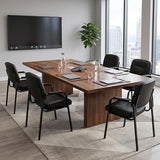 Office Reception Guest Chair Set of 6, Waiting Room Chair, Desk Chair No Wheels