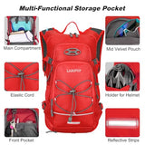 LARIPOP 18L Hydration Backpack with 2L BPA-Free Leak-Proof Water Bladder, Lightweight Breathable Reflective Daypack for Hiking Cycling MTB Trail Running Camping Men Women