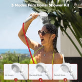 CAMPLUX First F5 Portable Propane Water Heater 1.32 GPM, 34,000 BTU, for RVs, Campings, Cabins & Barns, Ultra Portable Screw-Free Design, Quick Setup & 2-in-1 Easy Temperature Control