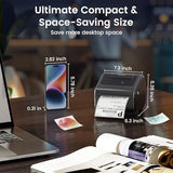 Bluetooth Shipping Label Printer 4x6, D450BT Thermal Label Printer for Shipping Packages