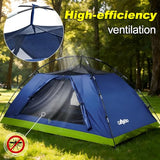 CampExo Camping Tent,2 Person Tent,Lightweight Waterproof Backpacking Tent,5-Minute Setup Outdoor Tent with Carry Bag,Ideal for Camping Hiking (Navy Blue)