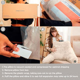 Nestl Fur Reading Pillow with Laptop Lap Desk, Stylish Back Pillow for Sitting Up, Lap Desk