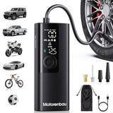 Tire Inflator Portable Air Compressor - Portable Cordless Mini Air Pump with Digital Pressure Gauge, 150PSI 3X Fast Inflation
