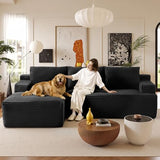 96" Sectional Couches for Living Room Cloud Couch Sofa with L-Shape