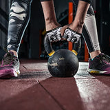 RYMNT Minimal Workout Gloves,Short Micro Weight Lifting Gloves Grip Pads with Full Palm Protection & Extra Grip, Tie Dye White.Large