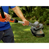 BLACK+DECKER 20V MAX Cordless String Trimmer, 2 in 1 Trimmer and Edger, 12 Inch, Battery Included (LST300)