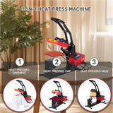16x24 Pneumatic up Sliding Dual Platen Heat Press Machine