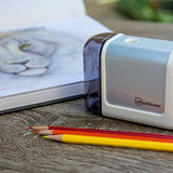 OfficeGoods Mini-Pro Electric Pencil Sharpener - Cordless Portable Sharpener