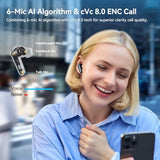 EarFun Air Pro 4 Adaptive Hybrid Noise Canceling Wireless Earbuds, Qualcomm Snapdragon Sound