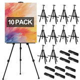 10 Pack Painting Display Easel Stand Portable Adjustable Metal Tripod Artist Canvases Height