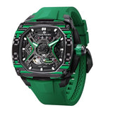 TSAR BOMBA Mens Automatic Watches Luxury Skeleton Mechanical Wristwatch for Men