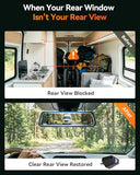 WOLFBOX G900 PRO Mirror Dash Cam with 8MP STARVIS IMX678,Front 4K Rear 2.5K