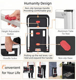 Portable Push cart Dolly with Adjustable Handle for Auto, Luggage, Personal, Travel, Moving Shopping and Office Use