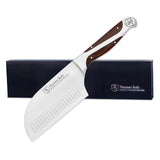 Hammer Stahl 5-Inch Cleaver | Ergonomic Quad-Tang Pakkawood Handle | German Forged High Carbon Steel | Straight-Edged Blade