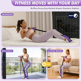 KRNIUC Pedal Resistance Band with Handle | Upgraded 55LBS Exercise Resistance Bands for Core, Abs, Legs, Glutes, Arms, Strength, Physical Therapy, etc.