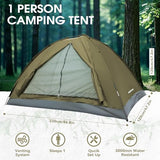 JAICOM 1 Person Camping Tent - Lightweight Backpacking Tent, Waterproof Windproof Easy Setup Hiking Tent, Suitable for Outdoor, Family, Camping, Hunting, Mountaineering Travel