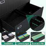 Letaya 5 Drawer File Cabinet with Lock,Metal Lateral Filing Cabinets for Home Office Hanging Files