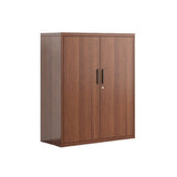 b89PvQuQt Office Cabinet 0.8MM Steel File Cabinet Office Data with Lock Storage Short Imitation Wood Grain Bookcase(Large)