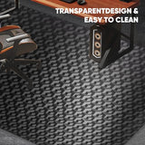 Office Chair Mat for Carpet, 2.2 mm Thick Clear Desk Chair Mat with Non-Slip Grips, Large Floor Protector for Low