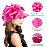 2026 Bucket Hat for Women Ladies Girls, Organza Fascinator for Tea Party Bridal Church Derby Kentucky, Sun Hats
