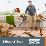 WORX 40V Leaf Blower Cordless with Battery & Charger, 3-in-1 Blower for Lawn with Vacuum and Mulcher, Cordless Leaf Blower
