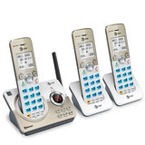 3-Handset Cordless Phone for Home with Connect to Cell, Call Blocking, 1.8" Backlit Screen, Big Buttons AT&T