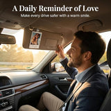 CHENGXINXINXI Custom Acrylic car Sun Visor Photo Holder with Personalized Text and Photos. A Stylish car Interior Accessory and Thoughtful Gift Option.