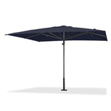 PURPLE LEAF Market Umbrella 11' x 11' Hotel Resort Semi Auto Lift, Navy