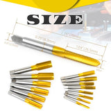 ATIVITOL 2Pcs M6 X 1.0 Thread Tap,M2 HSS Right Hand M6 X 1.0 Thread Milling Tap,Taper and Bottom Threading Hand Tap