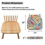 DYTXIII Set of 4 Outdoor Chair Cushions with Ties,Water Repellent Patio Chair