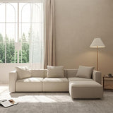 Luxury Modular Sectional Living Room Sofa Set, Modern Minimalist Style Couch with Ottoman and Chais