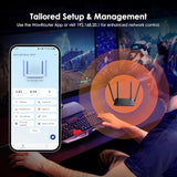 WAVLINK BE5100 WiFi 7 Router, 2026 Dual Band Gaming Router with 4096-QAM Tech, 5dBi High-Gain Antennas, Support Mesh/AP/Repeater Mode, MLO & Multi-RU, Guest WiFi, OFDMA, MU-MIMO, QoS, IPv6, VPN
